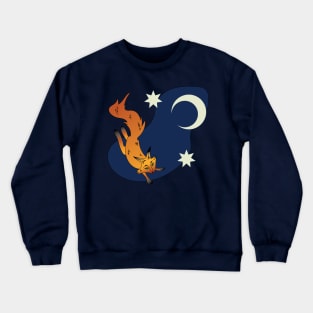 fox and moon Crewneck Sweatshirt